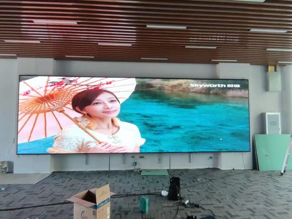 桂东P1.53led小间距屏安装案例